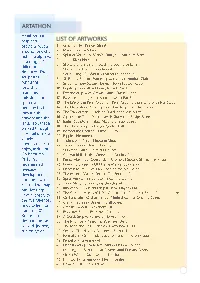 Artathon List of Artworks