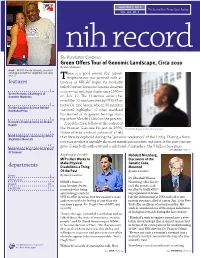 February 5, 2010, NIH Record, Vol. LXII, No. 3