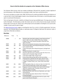 How to Find the Details of a Property in the Valuation Office Survey Mortlake