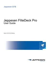 Jeppesen Flitedeck Pro User Guide