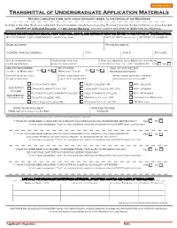 Montana University System Transmittal Form 2015