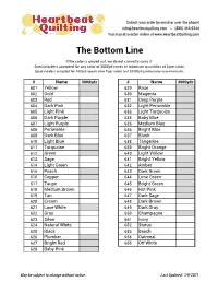 The Bottom Line