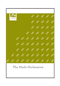 The Haifa Declaration