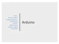 Arduino Part 1