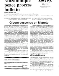 Gloom Descends on Maputo