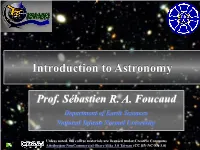 Introduction to Astronomy
