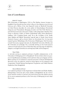 List of Contributors