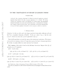 On the $\Gamma $-Equivalence of Binary Quadratic Forms