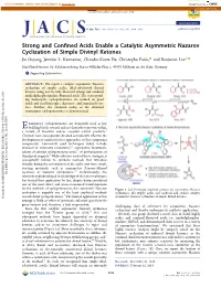 Strong and Confined Acids Enable a Catalytic Asymmetric Nazarov