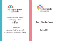Study Apps 2019