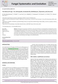 The Genera of Fungi ÂŒ G6: &lt;I&gt;Arthrographis