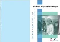 Treatment Program Policy Analysis 2017