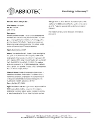 FLOT2 293 Cell Lysate Storage: Store at -80°C