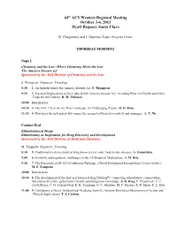 Schedule of Talks