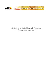 Scripting in Axis Network Cameras and Video Servers