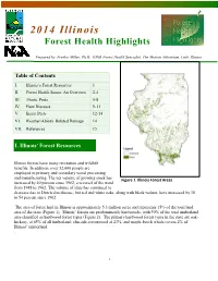 2 0 1 4 I L L I N O I S Forest Health Highlights