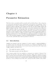 Chapter 4 Parameter Estimation