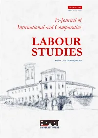 E-Journal of International and Comparative LABOUR STUDIES Volume 1, No