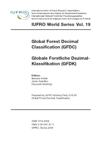 IUFRO World Series Vol. 19 Global Forest Decimal Classification