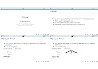 LL Parsing Objectives What Is LL(N) Parsing? What Is LL(N