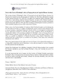 Note to the Users of Pernkopf's Atlas of Topographical and Applied