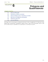 Polygons and Quadrilaterals