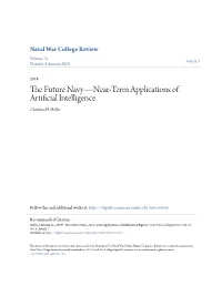 The Future Navy—Near-Term Applications of Artificial Intelligence