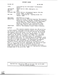 Investigating Your Environment--Intermountain Region