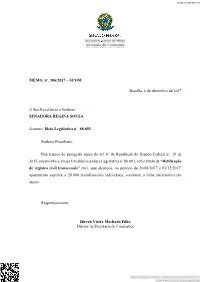 MEMO. Nº. 106/2017 – SCOM