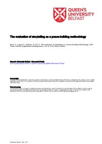 The Evaluation of Storytelling As a Peace-Building Methodology