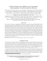 Archival Legacy Investigations of Circumstellar Environments: Overview and First Results