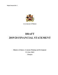 Draft 2019/20 Financial Statement