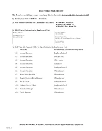 EEO PUBLIC FILE REPORT Job Title Recruitment Source Referring Hiree