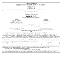IMPINJ, INC. (Exact Name of Registrant As Specified in Its Charter)