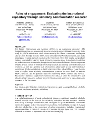 INTRODUCTION in a Global Environment of Rapid Technological Change, a Traditional Model of Scholarly Research Remains at the Core of the University Enterprise