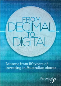 Lessons from 50 Years of Investing in Australian Shares