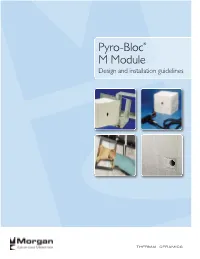 Pyro-Bloc® M Module Design and Installation Guidelines