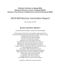 2019 NACA BSR Review Committee Report