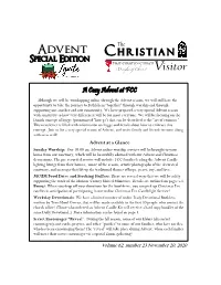 Advent C HRISTIAN Special Edition FIRST CHRISTIAN CHURCH (Disciples of Christ)