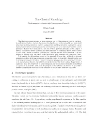 Non-Classical Knowledge