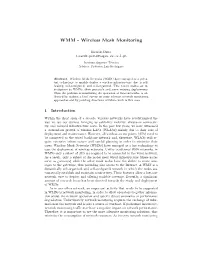WMM - Wireless Mesh Monitoring