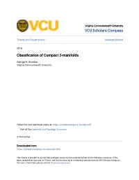 Classification of Compact 2-Manifolds