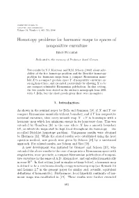 Homotopy Problems for Harmonic Maps to Spaces of Nonpositive Curvature Bent Fuglede