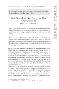 Part One: Just Like Everyone Else, Only More So PAULA FREDRIKSEN