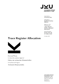 Trace Register Allocation