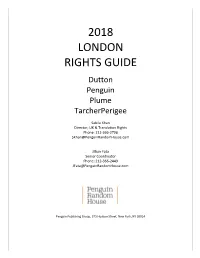 2018 London Rights Guide