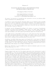 Chapter V FOLLICULAR DYNAMICS and REPRODUCTIVE