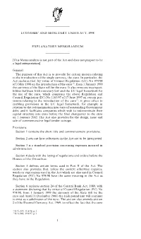 Explanatory Memorandum
