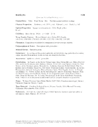 Hawleyite Cds C 2001-2005 Mineral Data Publishing, Version 1