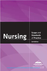 ANA Scope and Standards of Nursing Practice